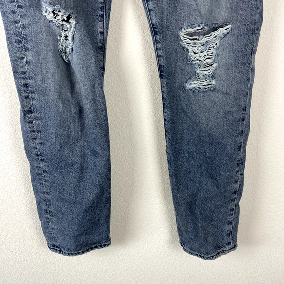 Adriano Goldschmied AG Tellis Jean Mens 38x33 Blue Modern Slim Distressed Japan - Picture 3 of 14